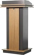 Presentation Podium, Lectern Podium Stand,Lectern Podium Stand,Podium, Wooden Podium for Classroom Teachers with Solid Wood Floor Speakers