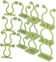HIAKDOFT 90Pcs Plant Climbing Clips Self Adhesive Wall Fixture for Vines Traction Clips for Indoor Plants Easy Application Smooth Surfaces