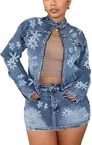 [Molilove] Women's Solid Sweatsuit Set 2 Piece Long Sleeve Pullover and Drawstring Sweatpants Workout Outfits Sets
