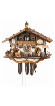 Cuckoo Clock Bavarian house SC 8TMT 3414/9 NEW