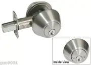 Double Deadbolt Cylinders Satin Nickel Door Lock Locks lockset Brushed Nickel
