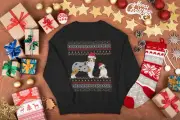 Australian Shepherd Christmas Sweater Aussie Gift Dog Mom Dad Ugly Sweatshirt