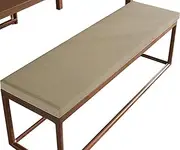 Bench Cushion Indoor/Outdoor Patio Porch Swing Cushions, 36/48/40/60 inch Thick 5CM Indoor Bay Window Seat Furniture Cushion, Non-Slip with Zipper(Khaki,80x35cm/31x14in)