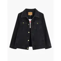 在飛比找ETMall東森購物網優惠-秋冬新款黑色韓版上衣牛仔外套