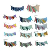 Cute Cotton Bunting Flags Baby Room Ornament Newborn Baby Photography Props