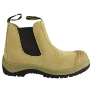 Woodlands Contractor Mens Steel Cap Safety Pull On Work Sand Leather Boots