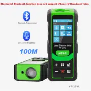 NF-274L Laser Distance Meter Electronic Roulette Laser Digital Tape Rangefinder