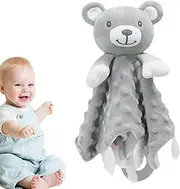 Aufquwk Kids Lovey Blanket - Soft Lovey Blanket - Plush Kids Toys, Unisex Stuffed Animal, Soothing Kids Lovey for, Home, Comfort