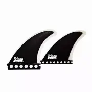 Bolero Rift Tri Surfboard Fin Set - Solid Fibreglass Thruster Fins, Size Large