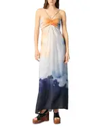Maje Tie Dye Maxi Dress