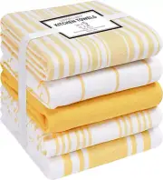 5 Pack Assorted Kitchen Towels Soft Absorbent Quick Drying Dish Tea Cleaning Tow