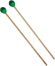 COMPUKAS 2pcs Professional Xylophone Mallets Marimba Sticks for Beginners Professionals Durable Percussion Hammers Smooth Surface Lightweight Reliable Sound