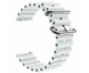 Xiaomi Redmi Watch 4 compatible Silicone Ocean Bands Watch Straps - White