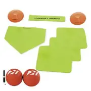 Rukket Kickball Set with Bases | Rubber Throw Kickball Bundle (w/ 2 Kickballs)