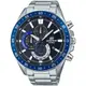 CASIO 卡西歐 EDIFICE 簡約大方經典三針三眼計時腕錶-藍(EFV-620D-1A2)
