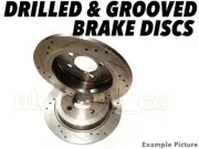 Drilled & Grooved REAR Brake Discs For Ford SIERRA Hatchback (GBC, GBG) 2.0 1987