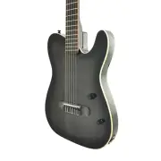 Haze MRC601EQBK Nylon String Electric Guitar, Mahogany, Piezo Pickup bag tuner..