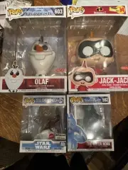 Funko Lot Olaf Water Nook Chewbacca Jack Jack
