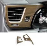 Brown Wood Dash L&R Air Outlet Vent Trim 2pc For Lexus NX 250 350 450h 2022-2023 (for: Lexus)