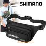 SHIMANO 釣魚品牌尼龍防水男士腰包新款男孩戶外旅行腰包中性胸包收納口袋男騎行直銷