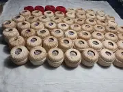 Lot Of 60 Lily Six Cords Mercerized Crochet 100 Yds