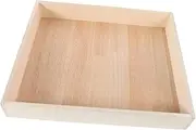 Milisten Mini Sandbox Toy Box Square Boys and Girls Box Pit Building Blocks Container Pretend Play Storage Safe for Toddlers
