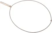 Stress Relief Mindful Necklace, Prevent Fading Mindful Breathing Necklace Steel Skin Friendly Calm Down for Daily Wear (Rose Gold)