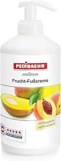Pedibaehr Foot Balm with Mango Butter and Peach Seed Oil Foot Care for All Skin Types 500ml with Dispenser