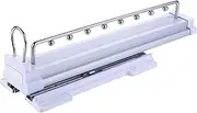 Heavy Duty Retractable Closet Pull Out Rod, Cabinet Pull Out Clothes Hanger, Push-Pull Hanging Rod with Ball Sliding Rail, Wardrobe Organizer Rack for Clothing Storage Learned extensively KeYJ