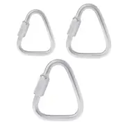 for Triangle Stainless Steel Carabiner for Key Chain Clip Hook Buckle