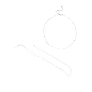 MsBlossom - Plated Metal Bead Choker - 1pc - White/Silver (Color Chosen at Random)