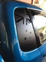FG Falcon Ute (Vinyl Stickers) Aussie flag Qtr window decals