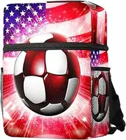 Travel Backpack,Small Backpack,Carry on Backpack,American Flag with Football,Backpack, T6rv0ngrmukb, 12.6x10x3.9 in