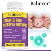 Systemic & Digestive Enzymes Digestive Immune Health 30/60/120 Capsules
