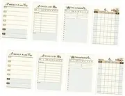 STOBOK Teacher Student Planner 8pcs Time Schedule Note Pads Writing Notebook for School Use