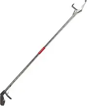 NDNCZDHC Extra Long Snake Grabber Tool, Self Lockable Grabbers for Elderly, 60in Trash Grabber Pickup Tool, Stainless Steel Heavy Duty Foldable Grabber