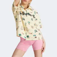 在飛比找momo購物網優惠-【adidas 愛迪達】上衣 女款 短袖上衣 襯衫 運動 亞