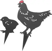 Generic Strong Chick Perch Stand Acrylic Chicken Stake for Yard Chicken Art Sign Garden Ornament Outdoor Decoration