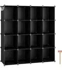 C&AHOME Cube Storage Organizer, 16-Cube Shelves Units, Plastic Storage Cubes,...