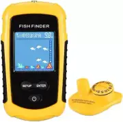 Portable Wireless Fish Finder Sonar Display Handheld Depth Finder Transducer