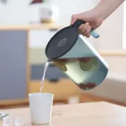 2500ML Plastic Pitcher with Lid Large Capacity Ergonomic Handle Water Jug Juice