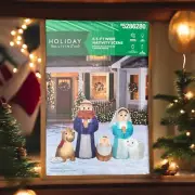 Holiday Living 6.5 Foot Wide Nativity Scene Baby Jesus Inflatable Air Balloon