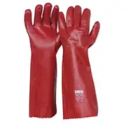 PROCHOICE Red PVC Long Gloves