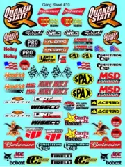 CLEAR VINYL SHEET 10-R/C MODEL Decal SHEET - HUGE 1/6TH TO 1/4 SCALE DIE-CUT