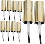 MOTHNUR Nail Gel Bottle Caps Brush 10pcs Replacement Caps for Nail Polish Bottles Light Weight Small Size