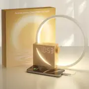 Sunrise Alarm Clock Sound Machine Nightlight, Gradual Wake Up New-wooden
