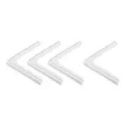 Window Corner Edge Protectors, 4Pack Mini Lace Style 70mmX9mm Silver