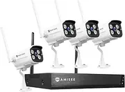 3MP Security Camera Set Wireless Home CCTV House Indoor Outdoor Surveillance System Full HD with 4 Channel WiFi NVR