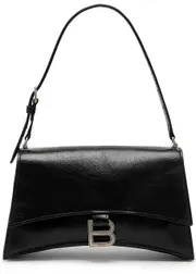 Balenciaga Crush Sling Small Leather Shoulder bag - Black ONE SIZE