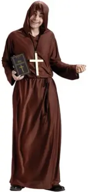 Drunk Monk Costume Adult One Size Fits Most